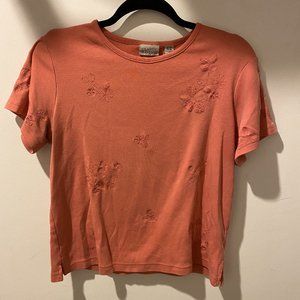 Pink Embroidered Top